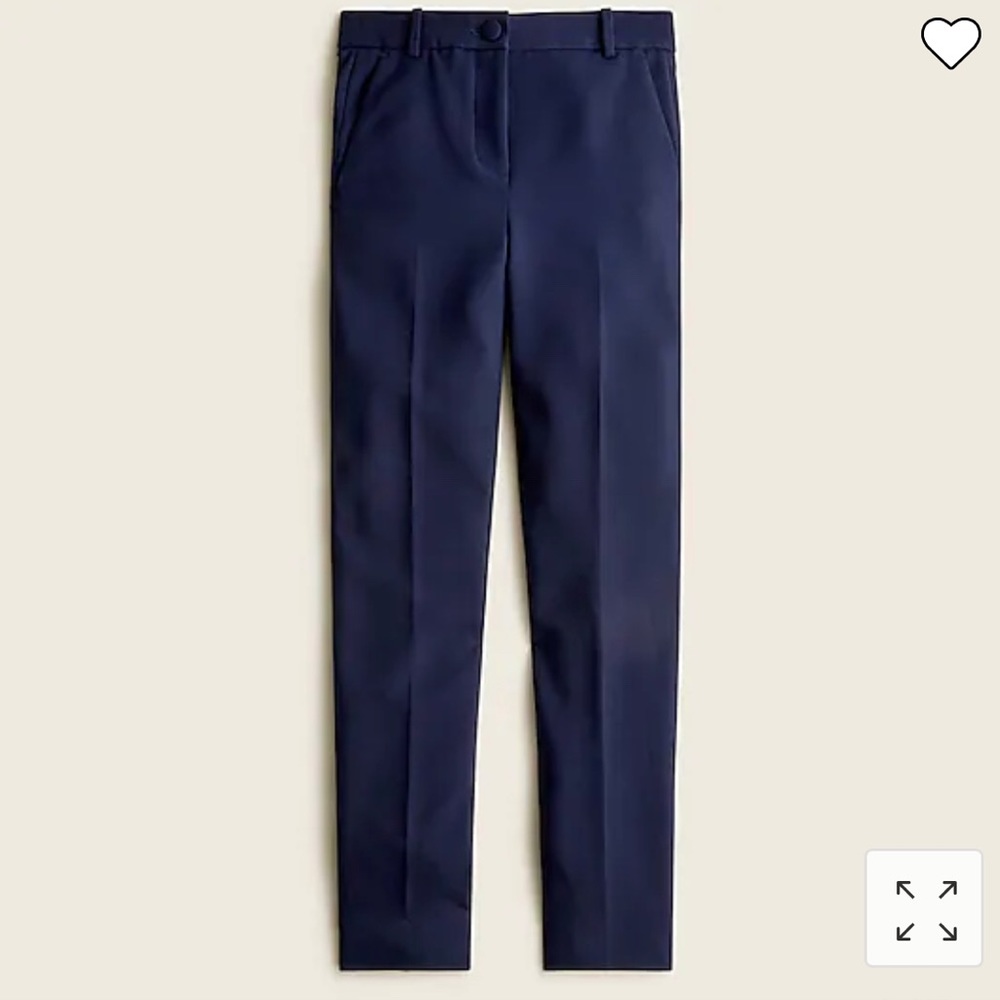 J. Crew high-waisted Cameron pant navy